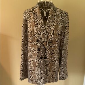 CAbi Brown and Black Paisley Blazer